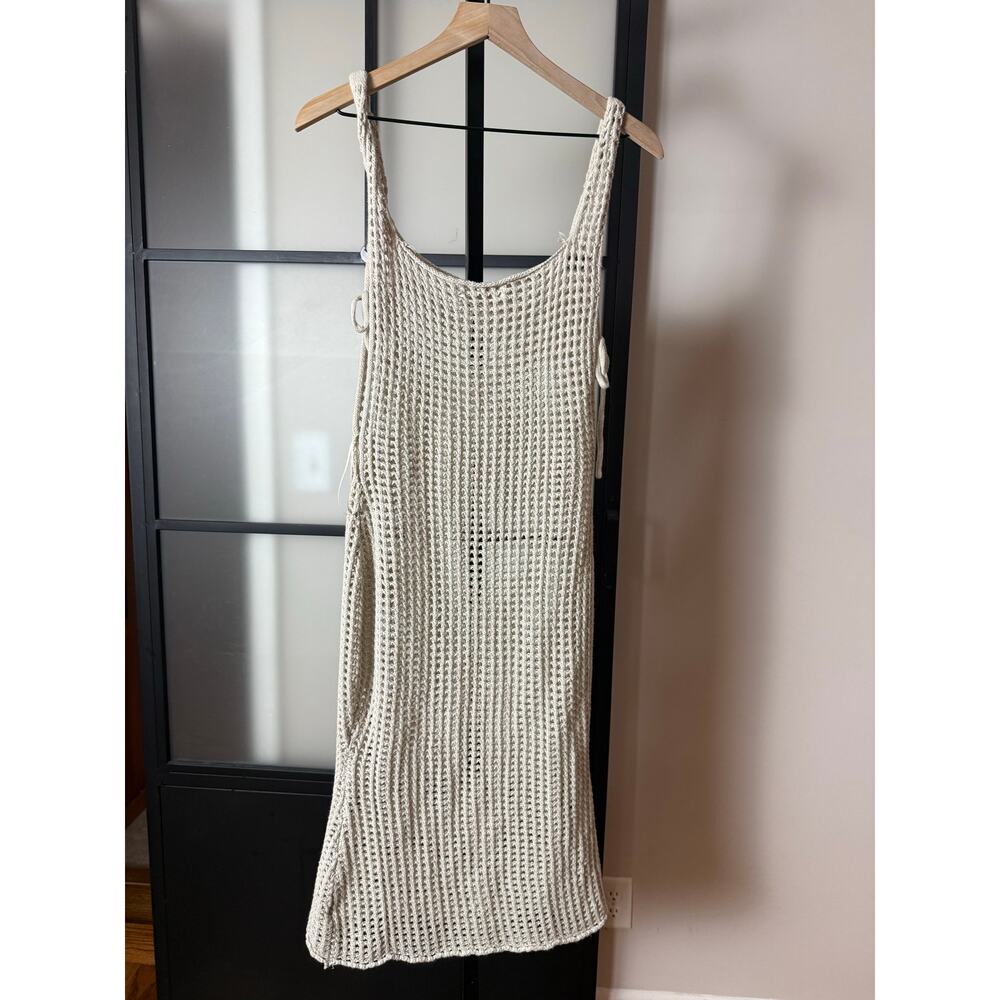 Beige Botany Beige Botany Crochet Beach Boho Midi Dress Size Large